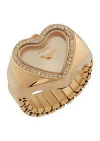 Fossil Ringuhr Damen gold / puder Größe One Size
