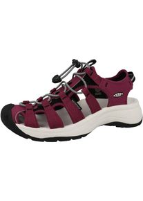 Keen Dames Wandelsandalen 'Astoria West' wijnrood / zwart / wit 41