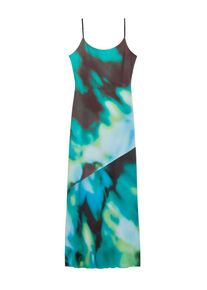 Desigual Dames Zomerjurk 'Tie-Dye' turquoise / donkerbruin / lichtgroen / wit 38