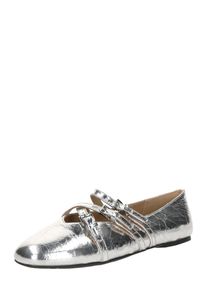 MICHAEL Michael Kors Dames Ballerina met riempjes 'INDY FLEX' zilver 36