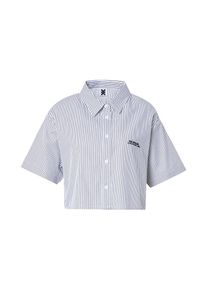 Karo Kauer Bluse Damen blau / schwarz / weiß Größe XS