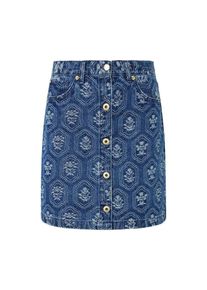Pepe Jeans Dames Rok blauw denim / wit 40