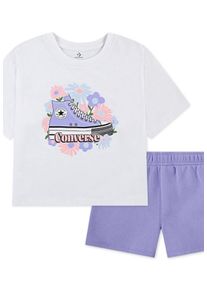 Converse Szettek L&aacute;nyok lila, feh&eacute;r , M&eacute;ret 98