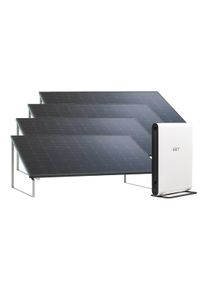 EET Solar SolMate Tuin/Dak - Balkoncentrale met opslag en bodemsteunen (4x 430Wp) - Wit