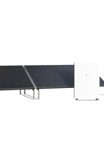 EET Energy SolMate tuin/dak - Balkoncentrale met opslag & vloersteunen (2x 430Wp) (Wit)