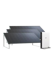 EET Solar SolMate Tuin/Dak - Balkoncentrale met opslag en bodemsteunen (3x 430Wp) - Wit