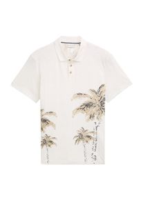 Tom Tailor Poloshirt Herren beige / schwarz / offwhite Größe L