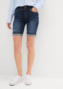Bermuda di jeans vita media, Blu, Taglia 42, bonprix