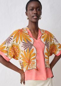Tunica in fine misto seta - Fucsia - Taglia 48 - bonprix