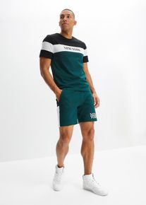 T-shirt e pantaloni corti (set 2 pezzi), Verde, Taglia 56/58 (XL), bonprix