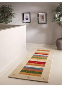 benuta Nest Wollen Vloerkleed Loper Jamal Veelkleurig/Beige 80x250 cm - Wollen Lopers