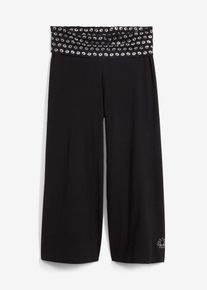 Jupe-culotte avec taille confortable mi-mollet - noir - taille 54/56 (XXL) avec coton - bonprix