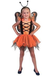 Funny Kostium dziecięcy słodki pomarańczowy motyl