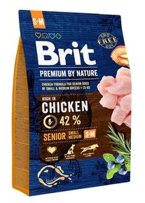 Brit Premium by Nature dog Senior S + M 3kg