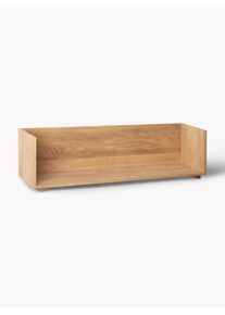 Kristina Dam Półka ścienna z drewna dębowego Stack Brązowy Drewno, Lite drewno S 75 x W 25 cm
