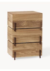 Kristina Dam Regał z drewna dębowego Stack Brązowy Drewno, Lite drewno S 50 x W 68 cm