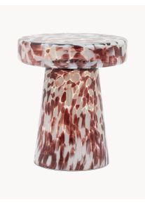 Rund mundblæst sidebord Murano