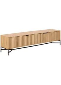 Xxxl Lowboard , Naturfarben, Schwarz , Metall , 176.4x45x40 cm , Typenauswahl , Kleinmöbel