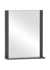 Schildmeyer Mid.you Wandspiegel , Schwarz , Glas, Holzwerkstoff , 59.6x71.1x12.3 cm , Kleinmöbel