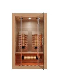 Sanotechnik Xxxl Infrarotkabine , Naturfarben , Holz , 120x190x105 cm , Freizeit & Co, Wellness & Gesundheit, Infrarotkabinen
