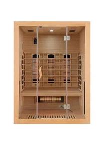Sanotechnik Infrarotkabine , Naturfarben , Holz , Hemlocktanne , 120x200x150 cm , Freizeit & Co, Wellness & Gesundheit, Infrarotkabinen