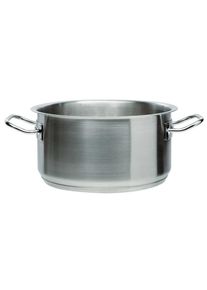 ILSA Cacerola mediana con 2 asas de acero inoxidable 18/10 L 40 Ø cm 50