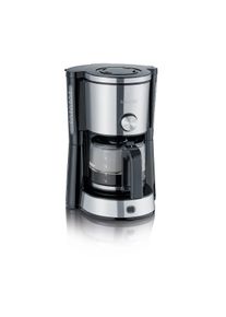 Cafetera de goteo Aroma Switch, jarra cristal 1 L Severin KA 4825 Acero inoxidable cepillado / Negro 1000 W