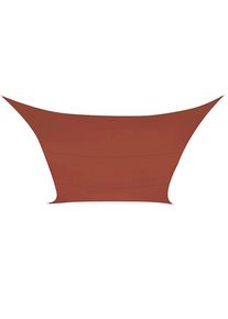 Perel Sombreado velo, repelente de agua, 2 x 3 m, 160 g/m², poliéster, rectangular, marrón rojizo