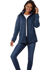 Damska Flaušová bunda Denim blue-škvrnité veľkosť 54