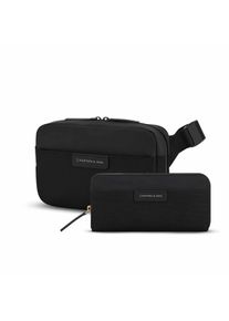Kapten & Son Kapten & Son Bag Set Bergen Pro Crossbody All Black & Bergen Pro Wallet Large All Black black