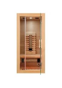 Sanotechnik Infrarotkabine , Naturfarben , Holz, Glas , Hemlocktanne , 90x190x90 cm , Freizeit & Co, Wellness & Gesundheit, Infrarotkabinen