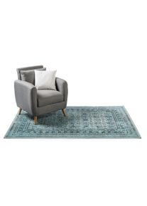 benuta Nest Dywan outdoor Antique turkusowy 160x230 cm Bordiura, Vintage,Patchwork
