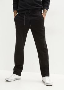 Loose fit chino stretch instapbroek straight - zwart - maat 46 - bonprix
