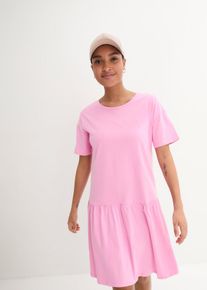 Korte shirtjurk van biologisch katoen - roze - maat 56/58 (3XL) - 100% katoen - bonprix