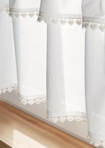 Valletje van biologisch katoen met harten - wit - maat 60x150 cm - met katoen - bonprix
