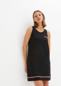 Nachthemd van biologisch katoen - zwart - maat 56/58 (3XL) - 100% katoen - bonprix