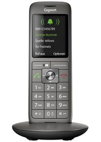 Gigaset CL690A SCB Schnurloses Telefon Festnetz VoIP Freisprechmodus E-Mails Kurzwahl-Tasten schwarz grau