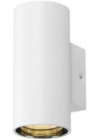 SLV Asto Tube Wandleuchte Wandaufbauleuchte GU10 10 Watt zylindrisch weiß