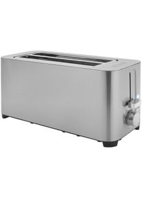 Princess 142402 Doppel-Langschlitztoaster mit Brötchenaufsatz 1400 Watt Edelstahl