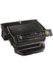 Tefal GC7128 OptiGrill+ Kontaktgrill Tischgrill Elektrogrill Kontrollleuchte automatische Temperaturanpassung schwarz
