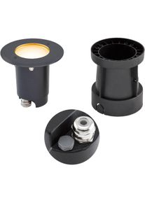 EVN Lichttechnik EVN TALPA LED Bodeneinbau, rund, schwenkbar, Edelstahl/Alu, inkl. Leuchtmittel, IP67, 230V, 5W, 3000K, 450lm, Phase dimmbar, mit selbstentlüftendem Ve