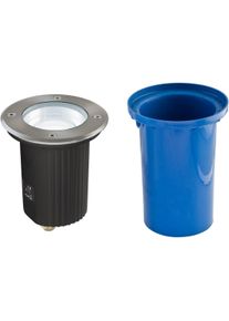 EVN Lichttechnik EVN LED Bodeneinbau, rund, schwenkbar, EDS / Alu, inkl. LM, IP67, 230V, 4,6W, 4000K, 390lm, Edelstahl (678235504)