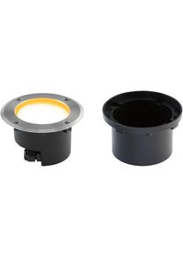 EVN Lichttechnik EVN LED Bodeneinbau, rund, EDS / Alu, inkl. LM, IP67, 230V, 6W, 3000K, 450lm, Edelstahl (677010062)