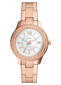 Fossil Uhr 'Stella' Damen rosegold / transparent / weiß Größe One Size