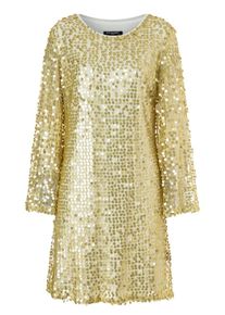 ana alcazar Dames Avondjurk 'Wadana' goud / wit 44