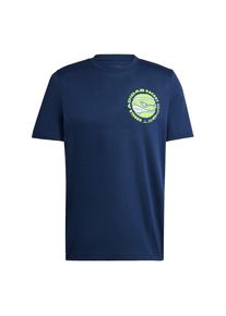 adidas Performance Funktionsshirt 'Racket Sport Rebels' Herren blau / navy / hellgrün / weiß Größe XS