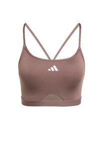 adidas Performance Sport-BH 'Aeroreact' Damen braun Größe XS/S Logoprint