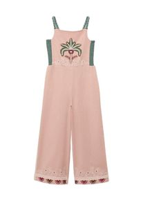 Mango Kids Overall 'SAMBA' olijfgroen / riet / rosa / donkerroze 116