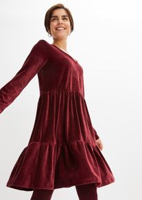 Minikleid aus elastischen Samt, rot, Größe 36/38 (S), bonprix