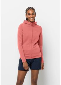 Jack Wolfskin Fleecejack met capuchon MODESTO HOODED JKT WOMEN dames fleece vesten maat XS (34) roze